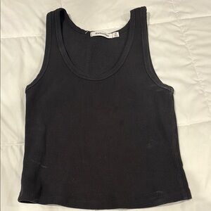 perfect white tee black tank top